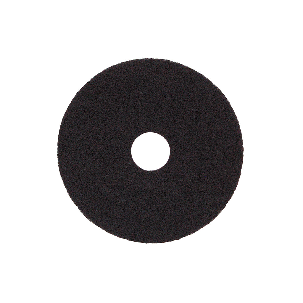 17" Heavy Duty Floor Stripping Pads | Black | Pack of 5