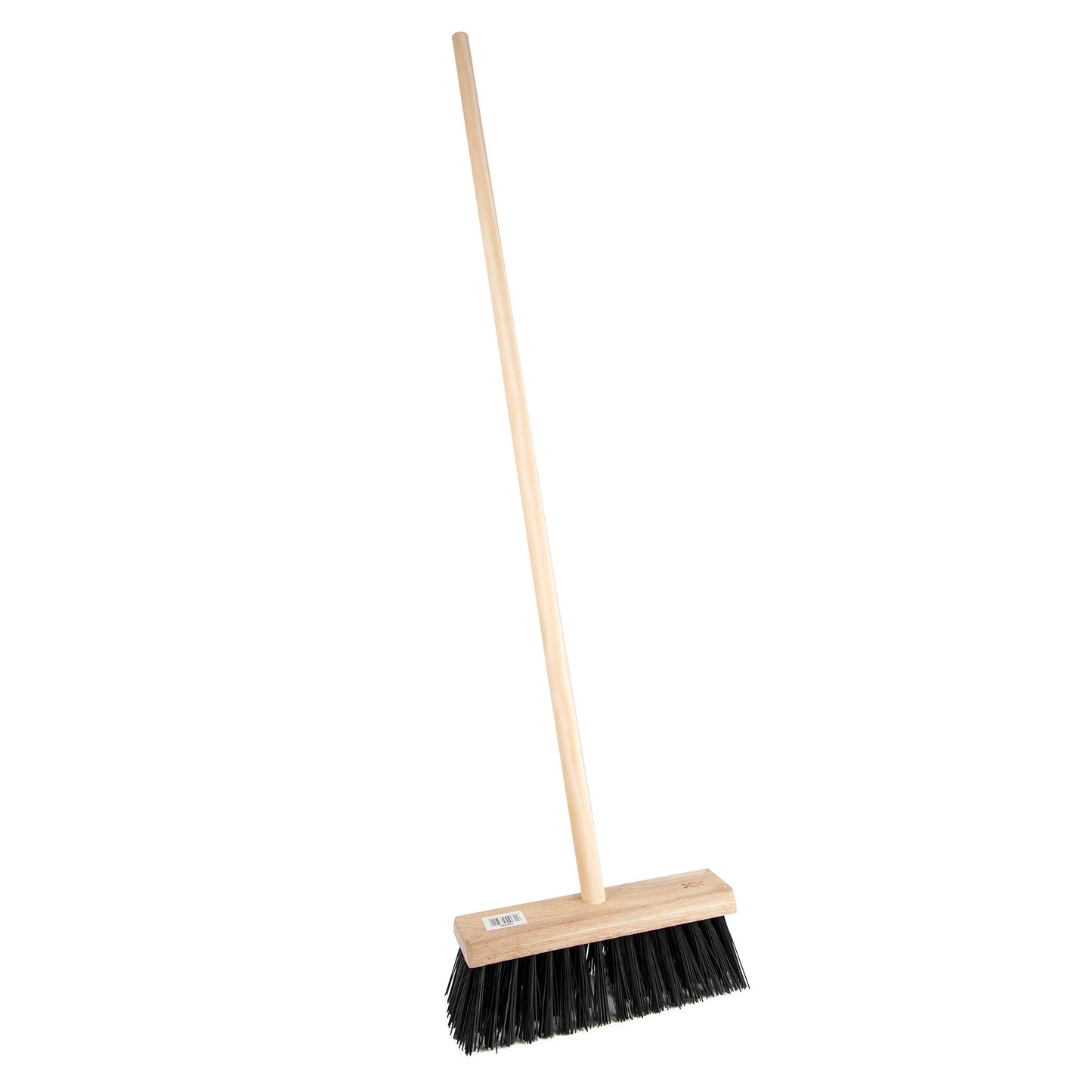 Square Wooden Yard Broom with PVC Bristles & Handles | 13"