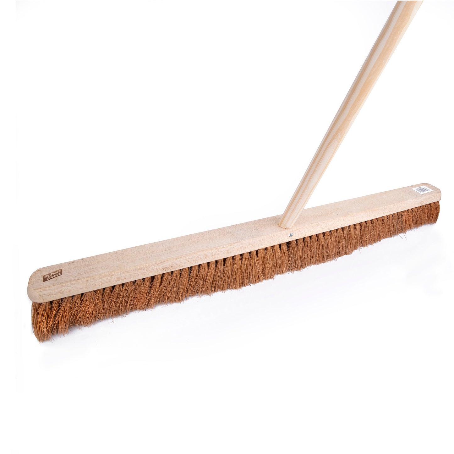 Wooden Broom with Soft Coco Bristles & Handle