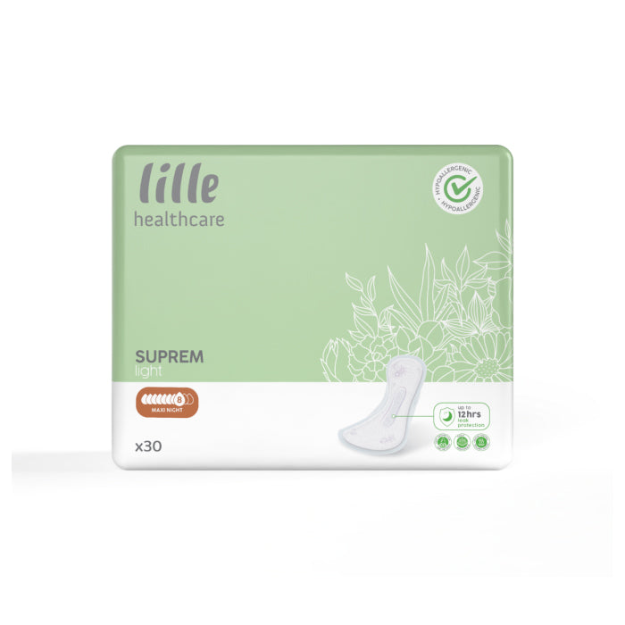 Lille Healthcare Suprem Light Shaped Pads | Various Absorbency | Case