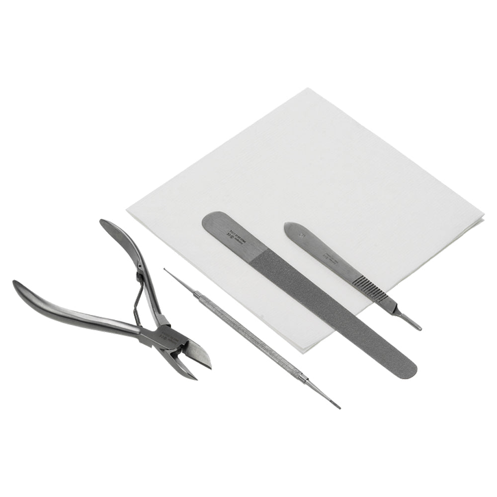 Instrapac® Podiatry Sterile Basic Pack | Straight Roller Spring Nipper | Case of 20
