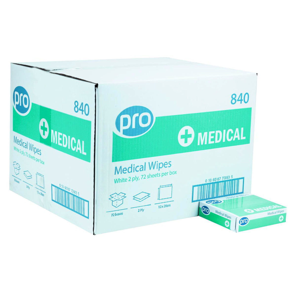 PRO Medical Wipe Tissues | 72 Boxes of 72 Tissues