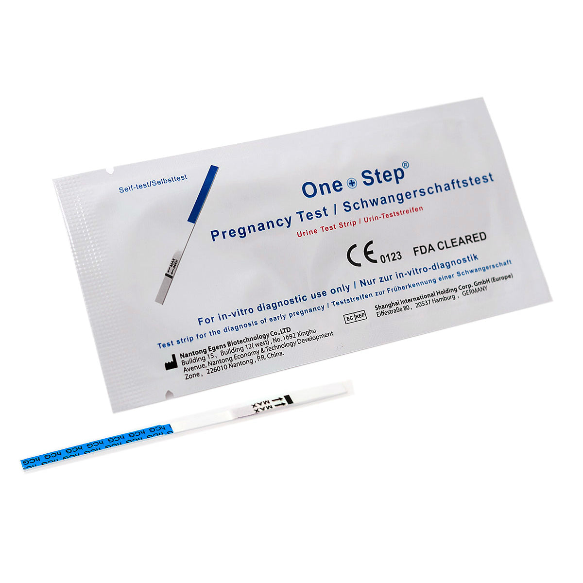 One Step Pregnancy Test Strip | 10mIU/mL | Single