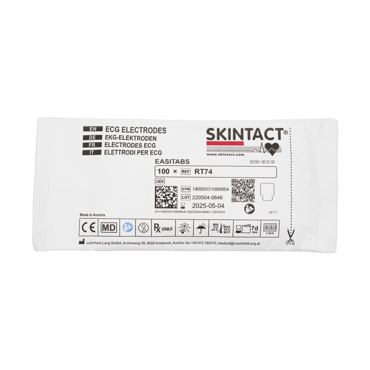 Skintact® Diagnostic Resting ECG Electrodes | Pack of 100