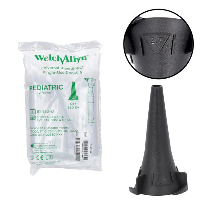 Welch Allyn Universal Kleenspec Specula | Single-Use | 2.75mm or 4.25mm | Pack of 850