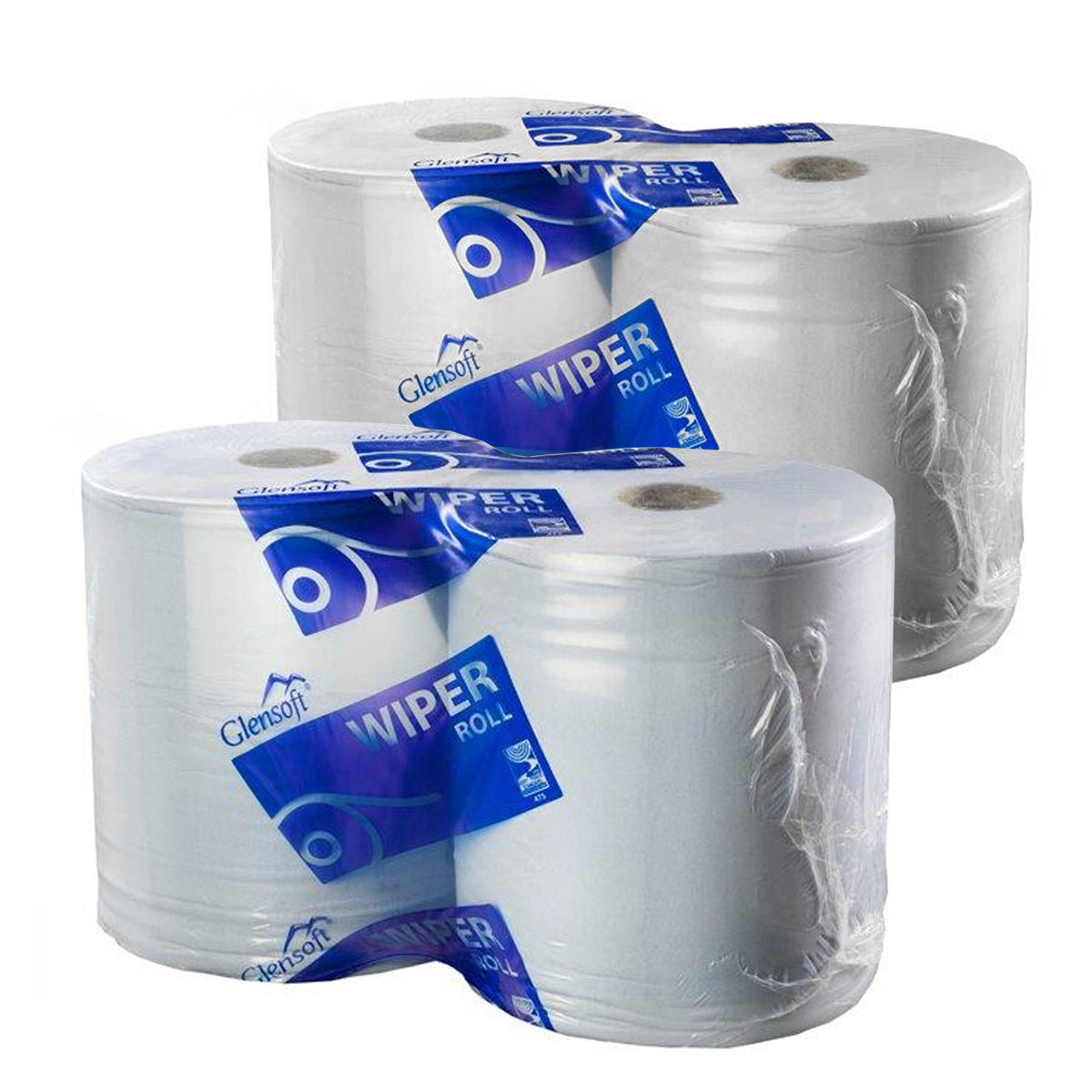 Glensoft Wiper 2Ply Jumbo Centrefeed Roll | Pack of 2
