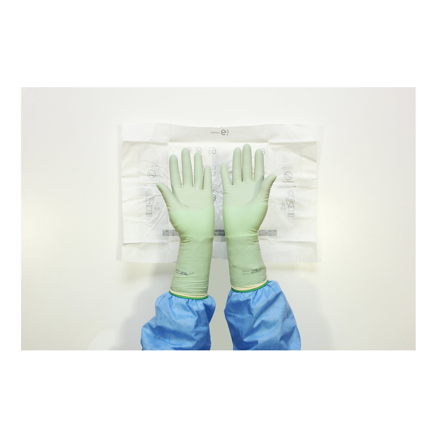 Gammex Sterile Latex Glove–In–Glove System | Natural & Green | 50 Pairs