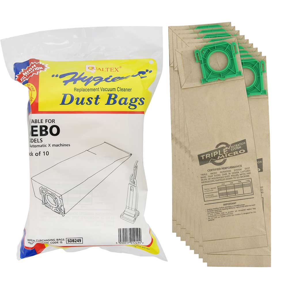 Outer pack of Qualtex dust bags with inner contents.