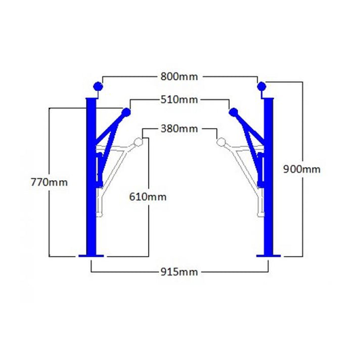Westminster Double Rail Permanent Parallel Bars | Various Lengths