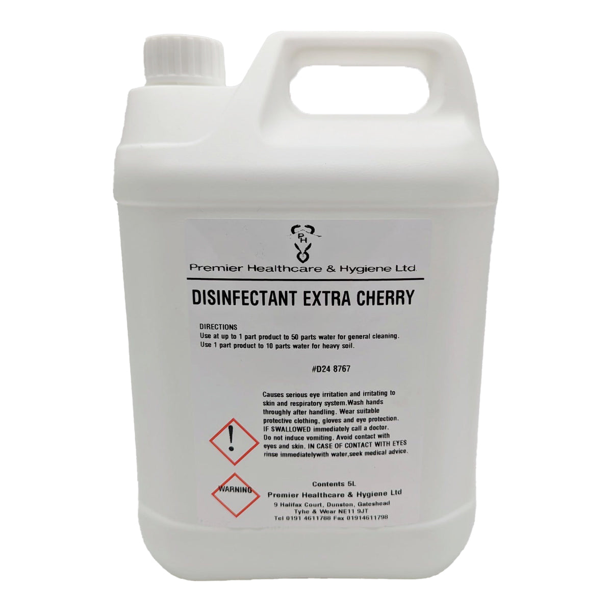 Premier Disinfectant Extra Cherry 5-Litre Concentrate