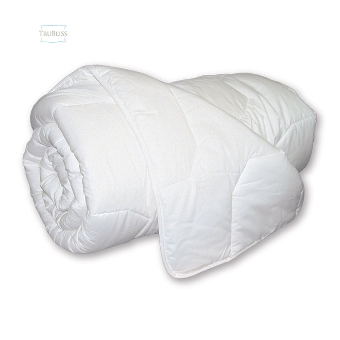Trubliss Washable White folded duvet.