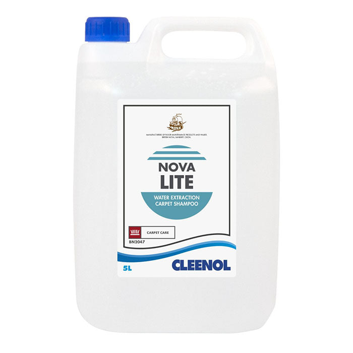 A white 5-litre bottle with a blue lid and product label.