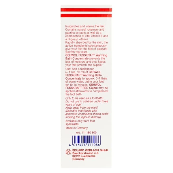 Gehwol Fusskraft Warming Bath Concentrate | 150ml