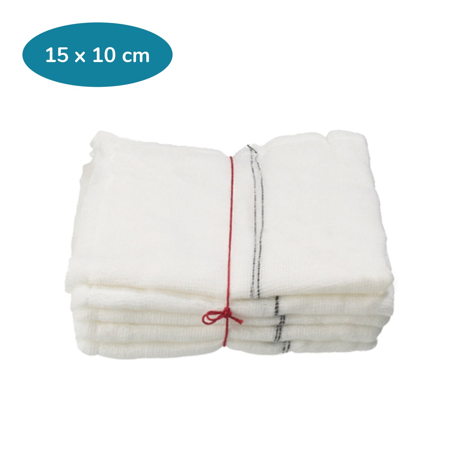 Premier Detectors X-Ray Detectable Gauze Swabs | Non Sterile | 15cm x 10cm | 24ply | Pack of 100