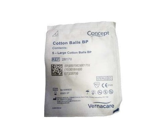 Sterile Cotton Wool Balls | 40 Packs of 5