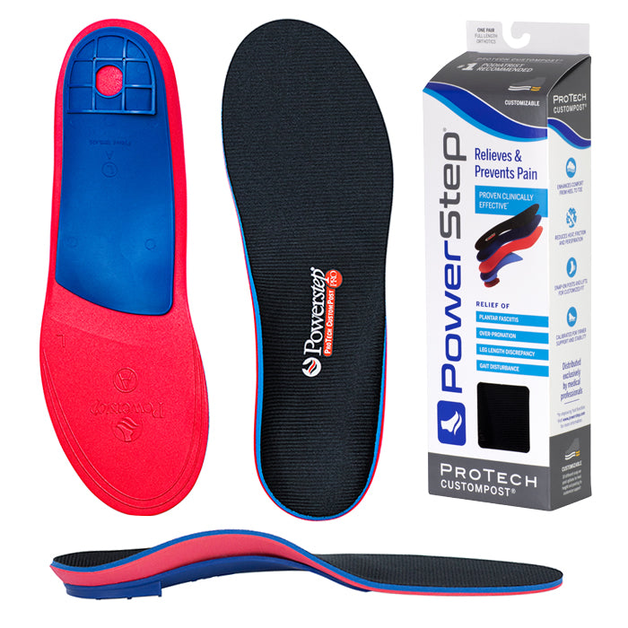 Powerstep Protech CustomPost Full Length Insoles with Custom