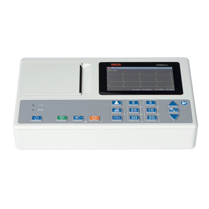 seca CT8000i-2 12-Lead Portable 3 Channel ECG Machine 5'' LCD Display
