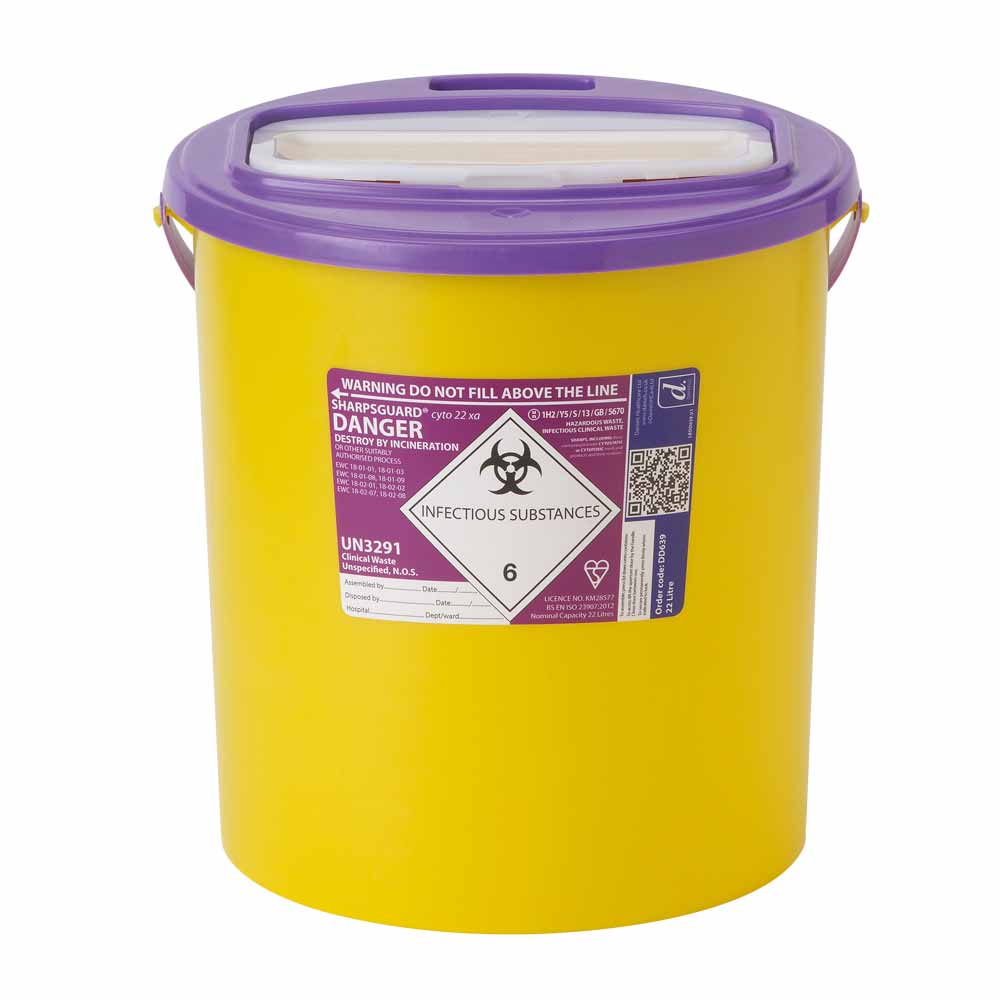 Sharpsguard Eco Purple Cyto Sharps Bin | Various Sizes