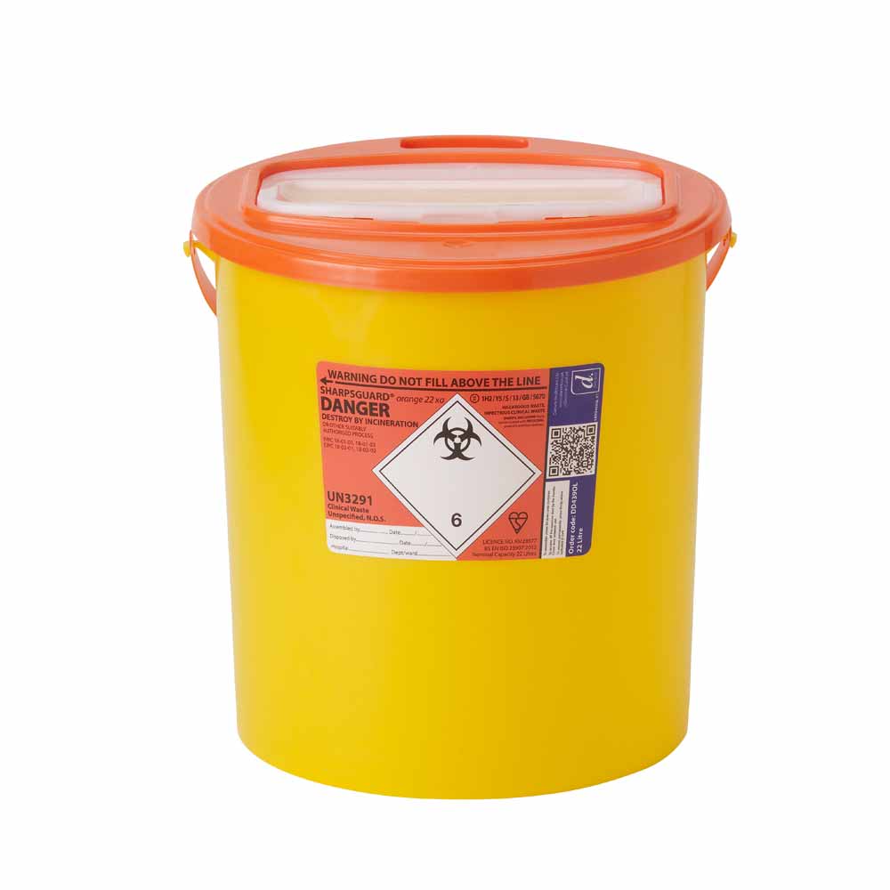 Sharpsguard Eco Orange Sharps Bin | Various Sizes