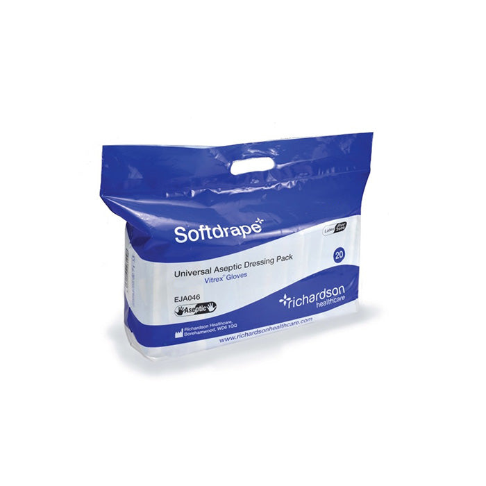 Softdrape dressing pack outer packaging.