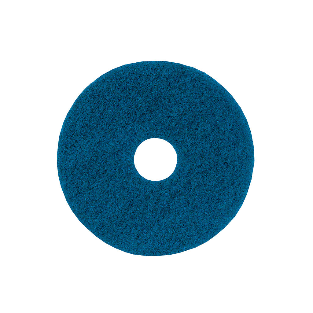 17" Light Cleaning Floor Pad | Blue | Pack of 5