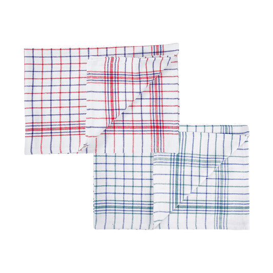 Caterers Check Tea Towel | 45cm x 70cm | Pack of 10