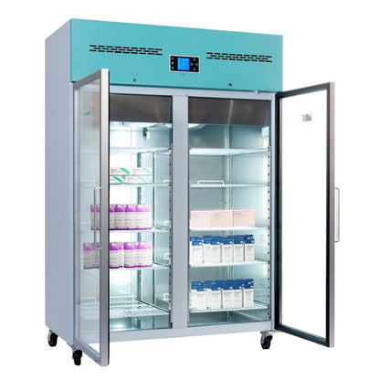 Lec Medical Pharmacy Large Capacity 1200-Litre Freestanding Fridge