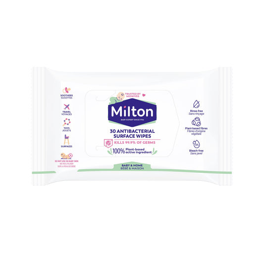 Milton Antibacterial Surface Wipes | Pack of 30