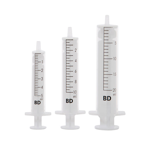 BD Discardit™ II Syringes | Luer Slip | Eccentric Tip | Various Sizes