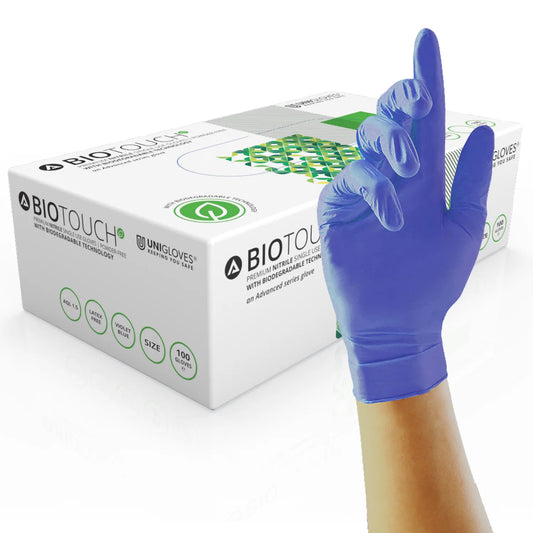 BioTouch Nitrile Powder Free Gloves | Blue | Box of 100