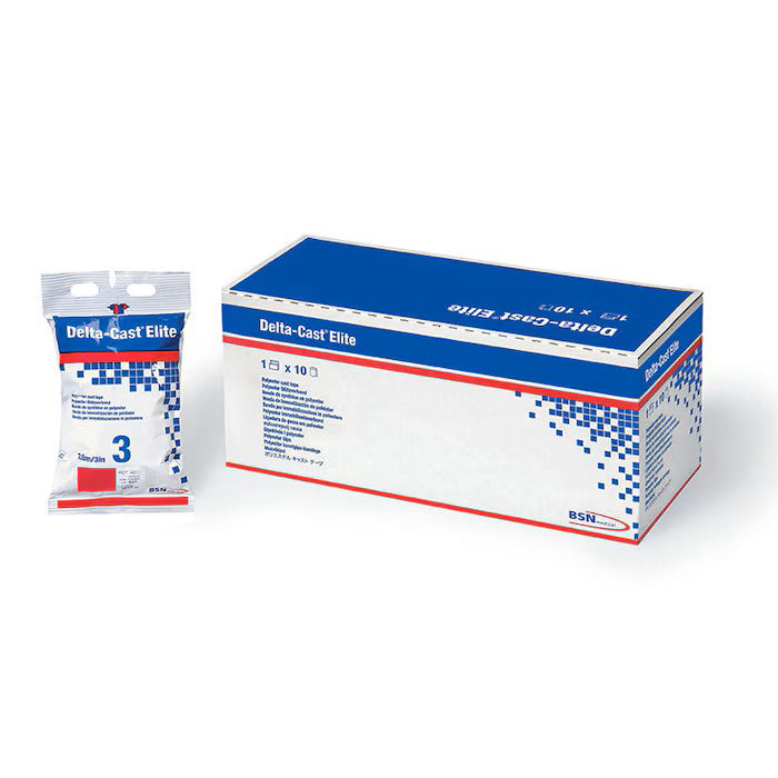 Delta-Cast Elite Non-Fibreglass Casting Tape | White | 3.6m Rolls | Pack of 10