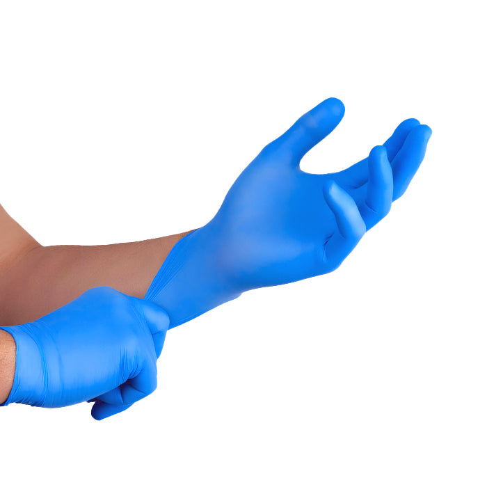 KINGFA Powder Free Blue Nitrile Gloves | X Small | Box of 100