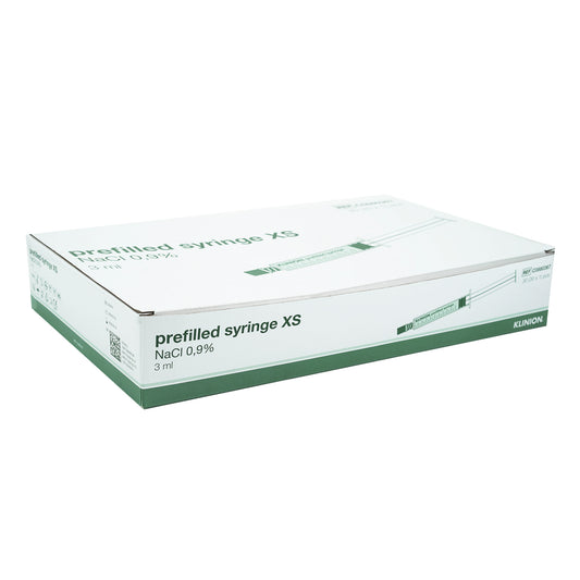 Klinion XS Pre–Filled Saline Syringes | Pack of 30