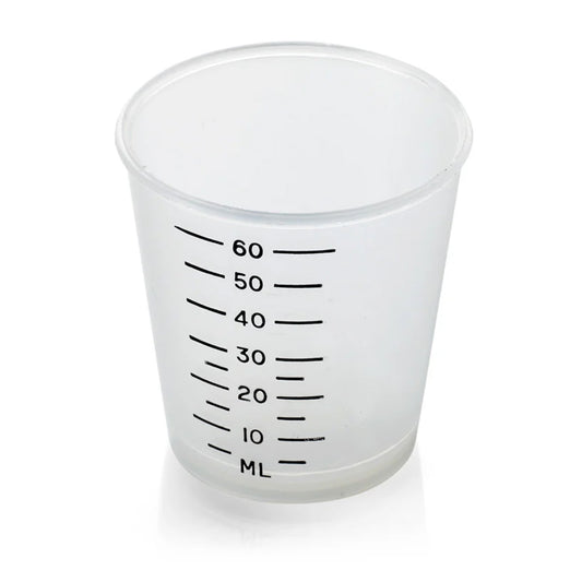Medicine Measure with Black Line Graduations | 60ml | Single