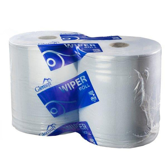Glensoft Wiper 2Ply Jumbo Centrefeed Roll | Pack of 2