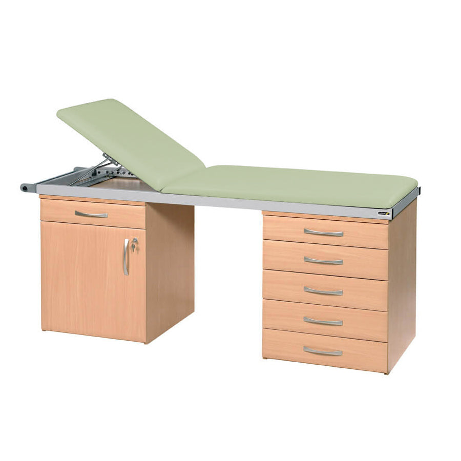 Specialist Treatment Couch with Twin Cabinet Base