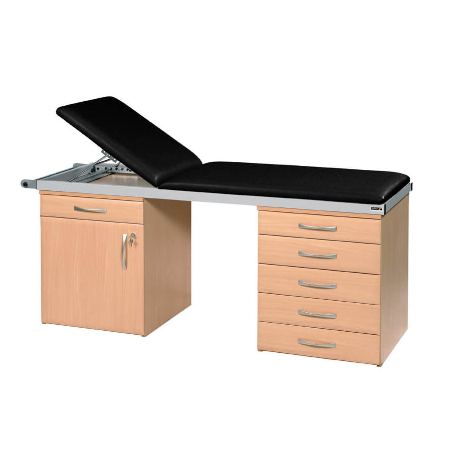 Specialist Treatment Couch with Twin Cabinet Base