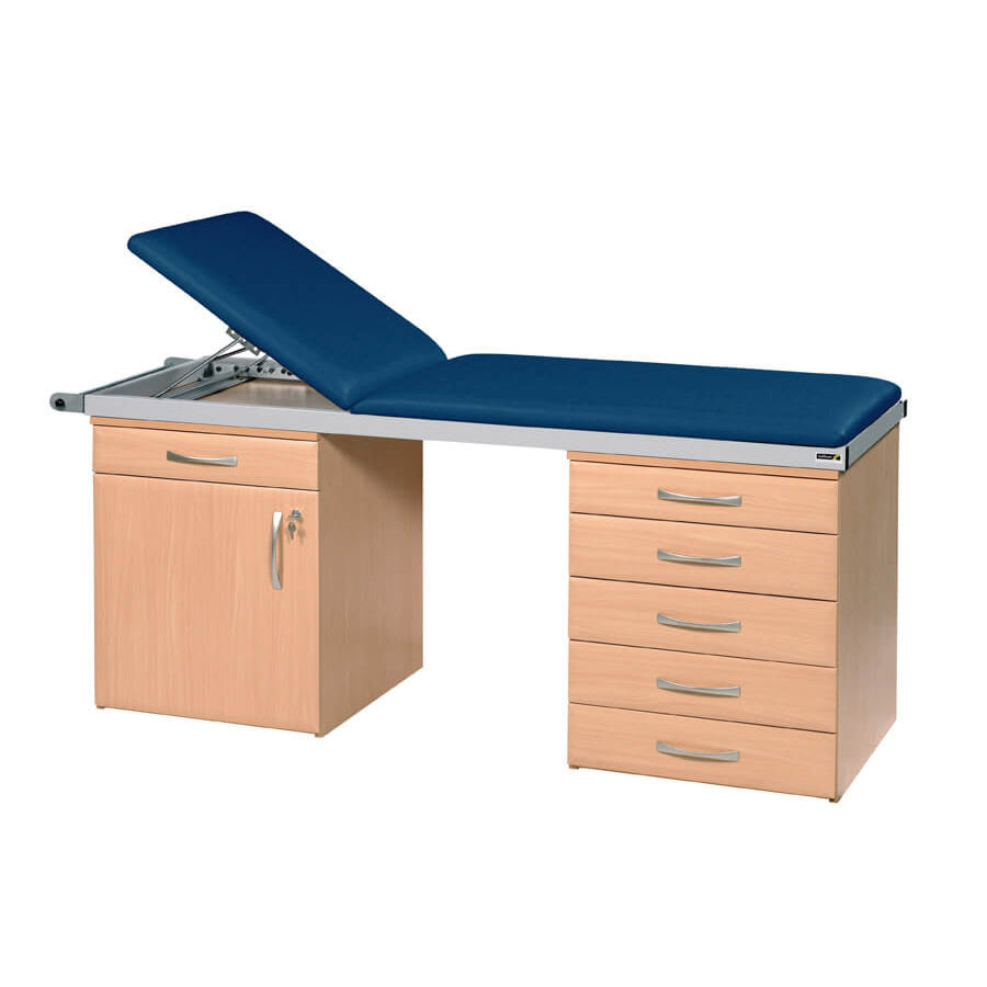 Specialist Treatment Couch with Twin Cabinet Base