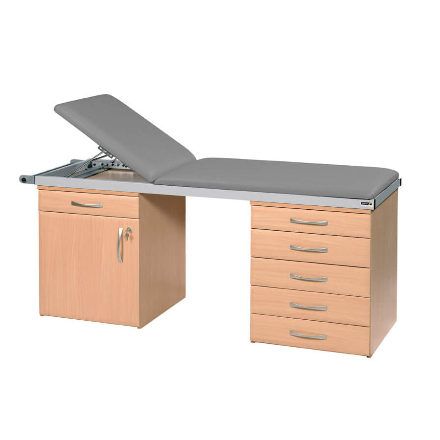 Specialist Treatment Couch with Twin Cabinet Base