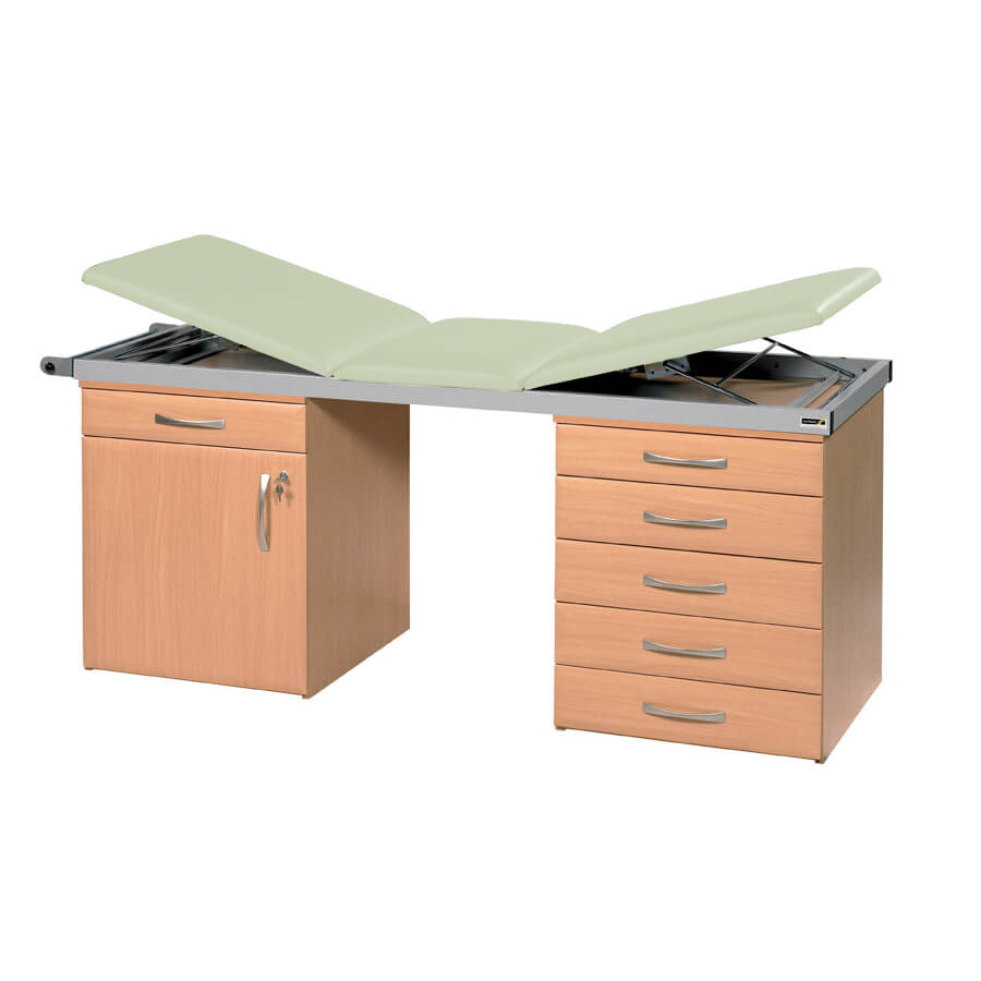 Specialist Treatment Couch with Twin Cabinet Base
