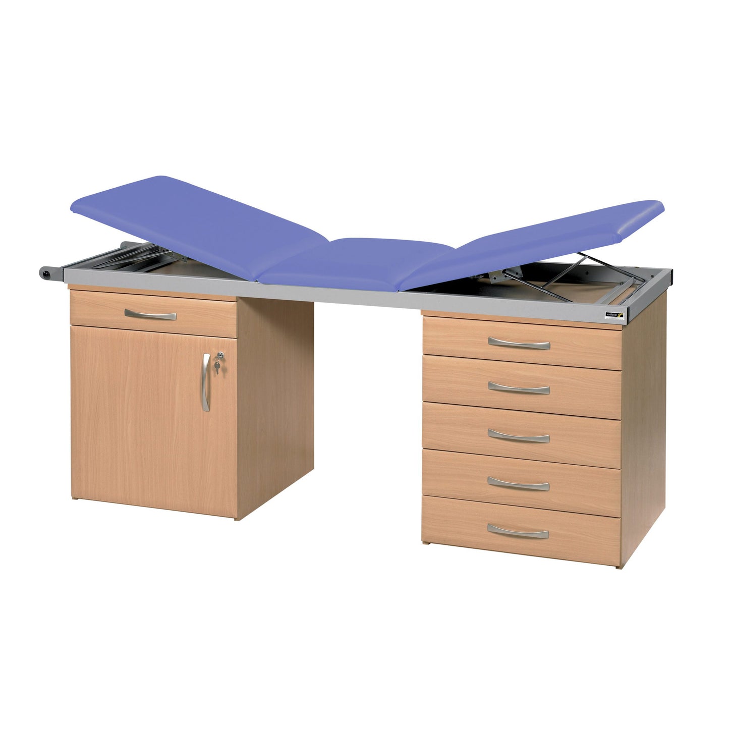 Specialist Treatment Couch with Twin Cabinet Base