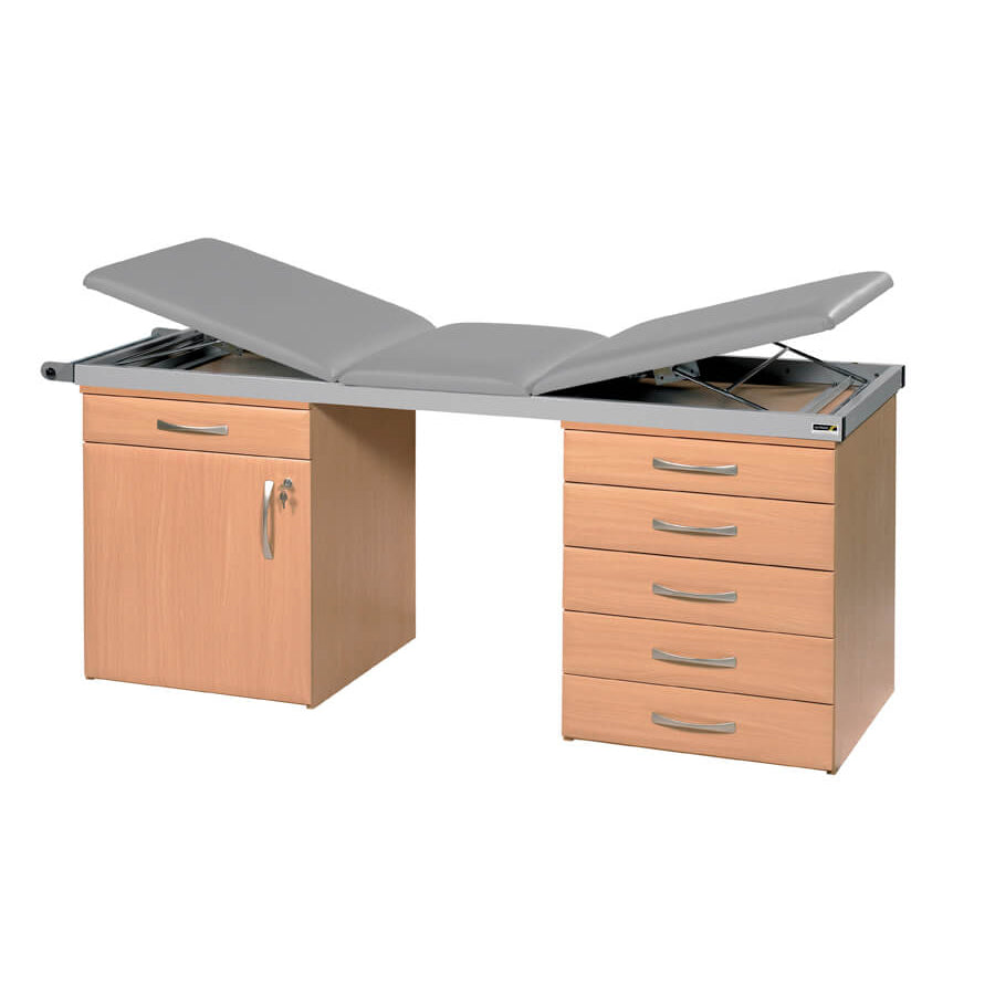 Specialist Treatment Couch with Twin Cabinet Base