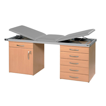 Specialist Treatment Couch with Twin Cabinet Base