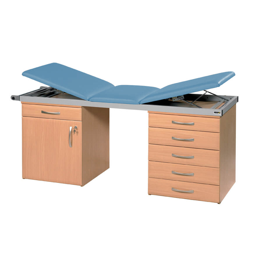 Specialist Treatment Couch with Twin Cabinet Base