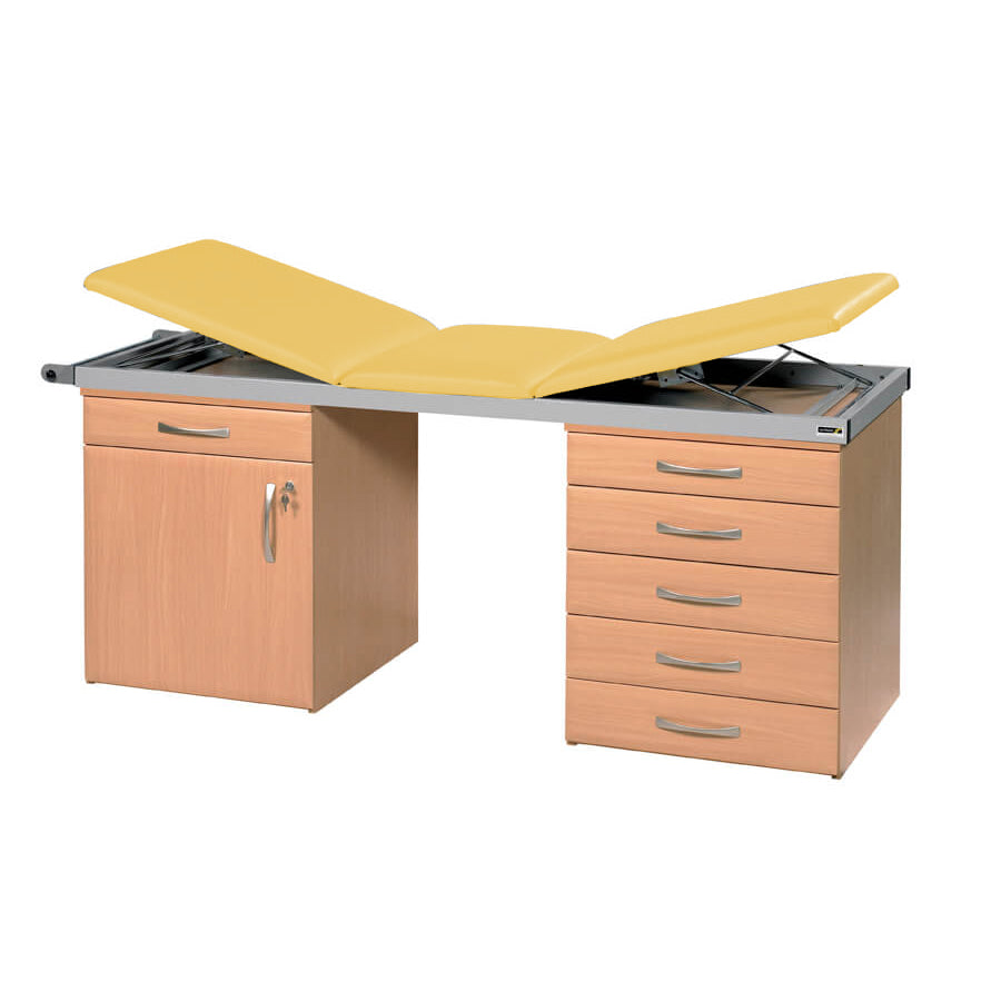 Specialist Treatment Couch with Twin Cabinet Base