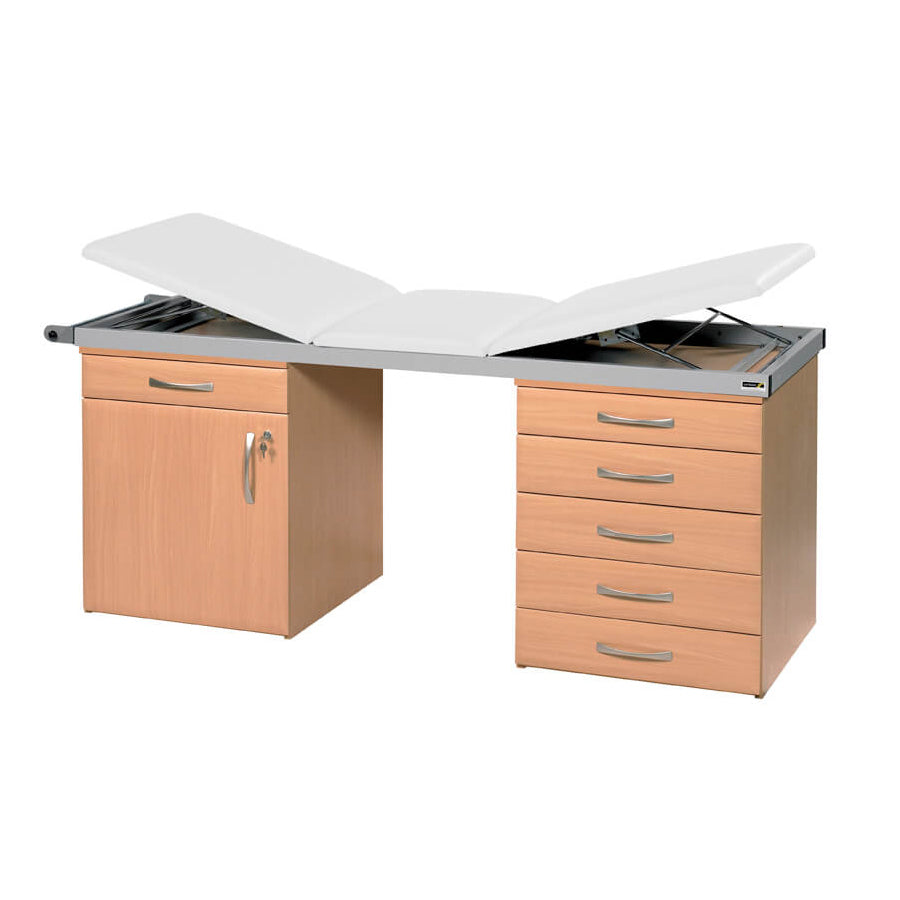 Specialist Treatment Couch with Twin Cabinet Base