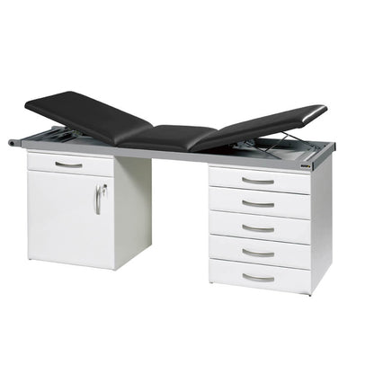 Specialist Treatment Couch with Twin Cabinet Base