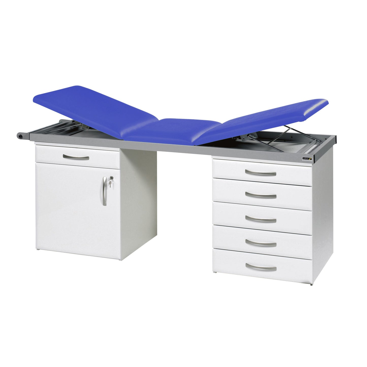 Specialist Treatment Couch with Twin Cabinet Base