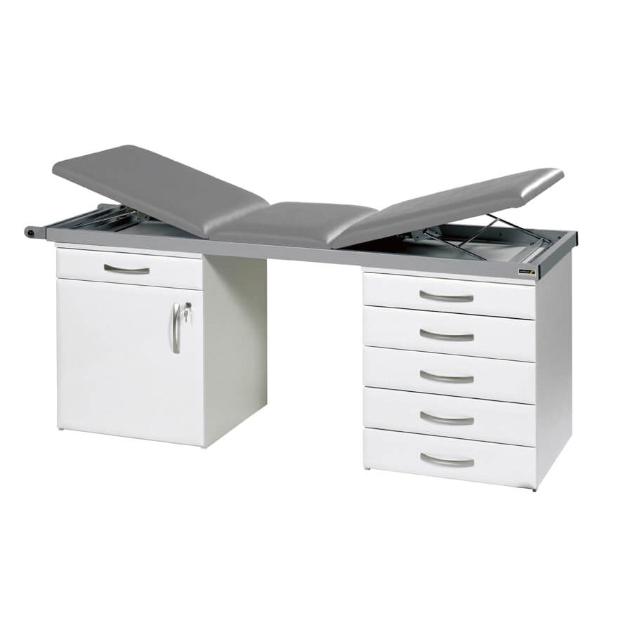 Specialist Treatment Couch with Twin Cabinet Base
