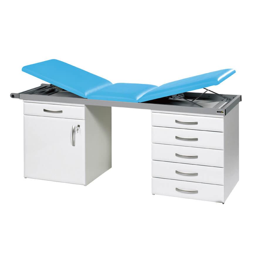 Specialist Treatment Couch with Twin Cabinet Base
